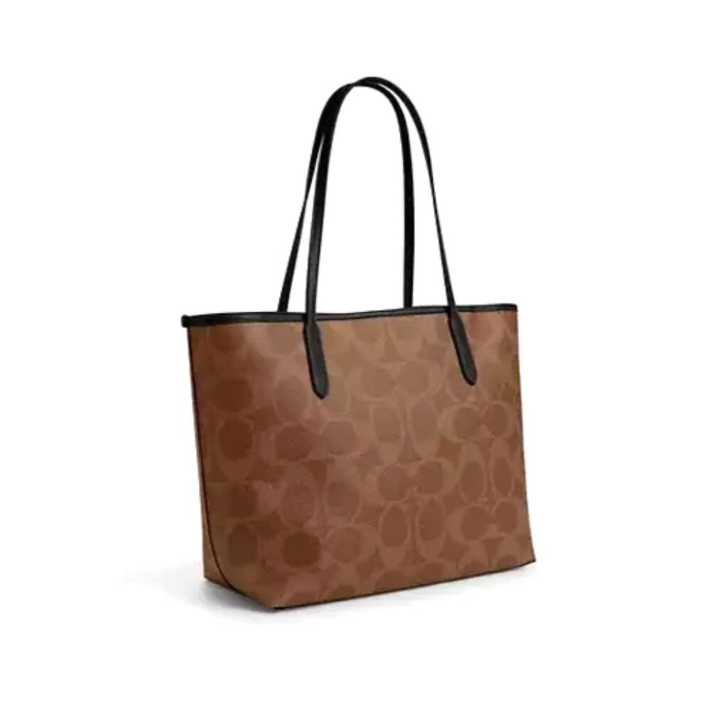 New Coach CCE70 City Tote Bag in Signature Canvas with Halloween Print - Picture 3 of 4